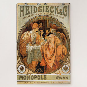 Puzzle Heidsieck & Co. par Alphonse Mucha