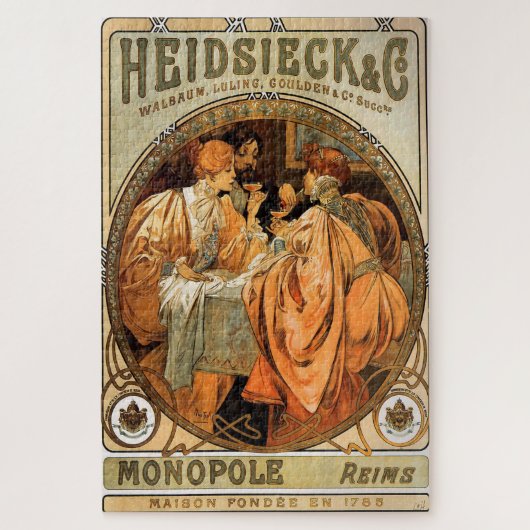 Puzzle Heidsieck & Co. par Alphonse Mucha (Vertical)
