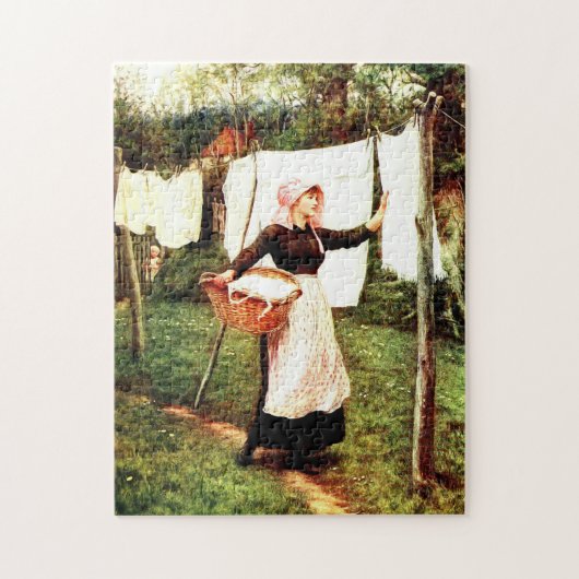 Puzzle Helen Allingham Vêtements de séchage (Vertical)