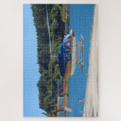 Puzzle hélicoptère bleu, or et blanc, Portugal (Vertical)