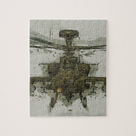 Puzzle Hélicoptère de combat d'Apache (Vertical)