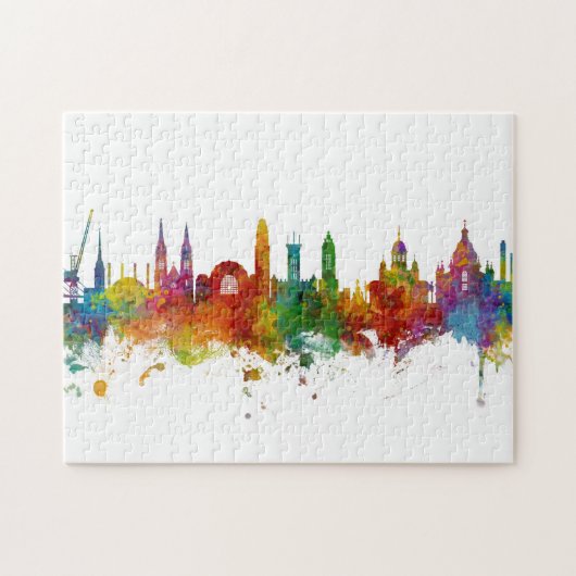 Puzzle Helsinki Finlande Skyline (Horizontal)