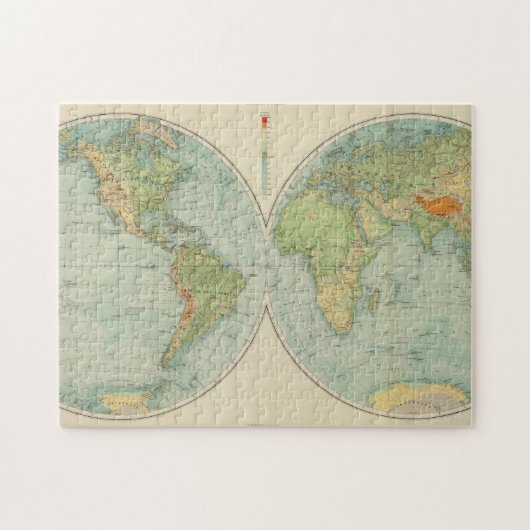 Puzzle Hémisphères 12 physiques (Horizontal)