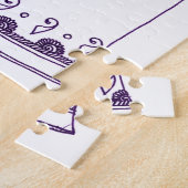 Puzzle Henné enceinte ventre (Côté)