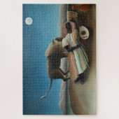 Puzzle Henri Rousseau Dormir Gitan Lion Peinture (Vertical)
