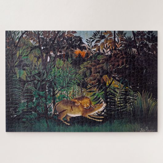 Puzzle Henri Rousseau - Le lion affamé (Horizontal)