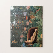 Puzzle Henri Rousseau Le rêve Jungle Fleurs Surréalisme (Vertical)