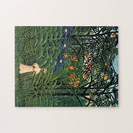 Puzzle Henri Rousseau - Une femme marche dans une forêt e (Horizontal)