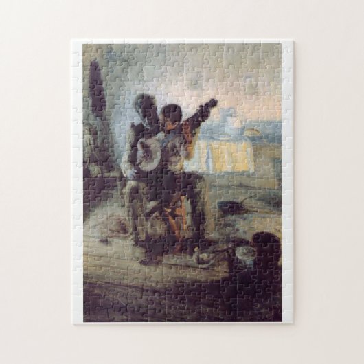Puzzle Henry Ossawa Tanner La leçon Banjo (Vertical)