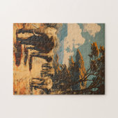 Puzzle Herbe d'éléphants Vintage (Horizontal)