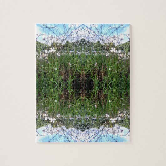 Puzzle Herbe Verte Ciel Bleu (Vertical)