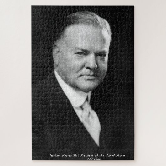 Puzzle Herbert Hoover 31e Président des États-Unis (Vertical)
