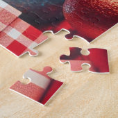 Puzzle Hérisson de Noël Tout Allumé (Côté)