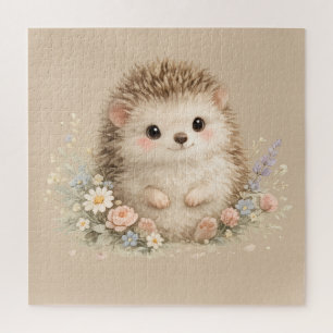Puzzle Hérisson européen adorable dans un jardin