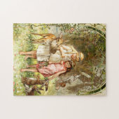 Puzzle Hermann Vogel - rouge de neige blanc et de rose (Horizontal)