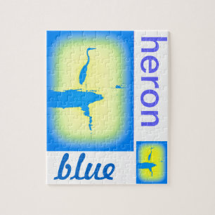 Puzzle héron bleu