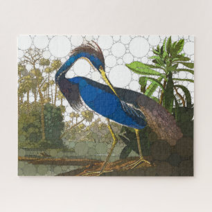 Puzzle Héron bleu de Louisiane par John James Audubon