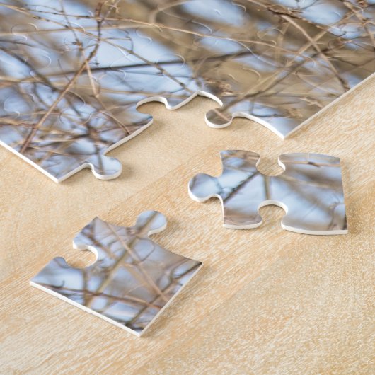 Puzzle Héron bleu horizontal (Côté)