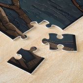 Puzzle Héron dans l'étang (Côté)
