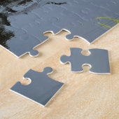 Puzzle Heron survolant l'étang; Nature (Côté)