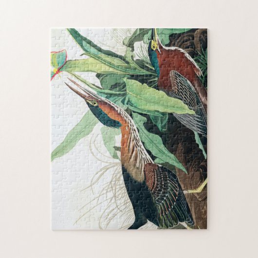 Puzzle Heron vert par John James Audubon (Vertical)
