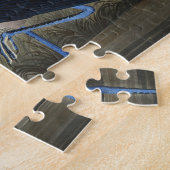 Puzzle Héron violet des oiseaux d'Amérique (Côté)