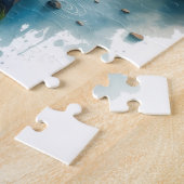 Puzzle hérons au coucher du soleil (Côté)