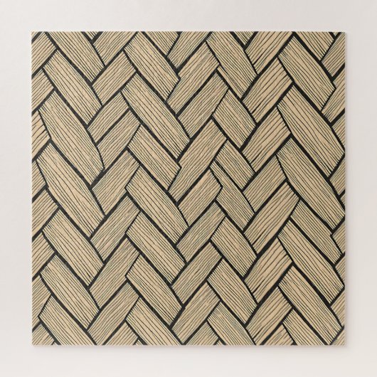 Puzzle Herringbone Wood Parquet Pattern (Vertical)
