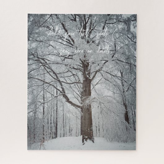 Puzzle Hêtre majestueux dans la forêt d'hiver (Vertical)