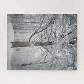 Puzzle Hêtre majestueux dans la forêt d'hiver (Horizontal)