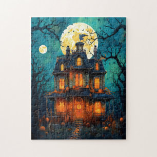 Puzzle Heure de minuit - Maison ancienne Éffrayante