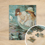 Puzzle Heure d'été | Mary Cassatt<br><div class="desc">Summertime (1894) de l'impressionniste américaine Mary Cassatt. L'oeuvre originale est une peinture à l'huile sur toile représentant le portrait d'une femme sur un bateau entouré de canards. 

Utilisez les outils de conception pour ajouter du texte personnalisé ou personnaliser l'image.</div>