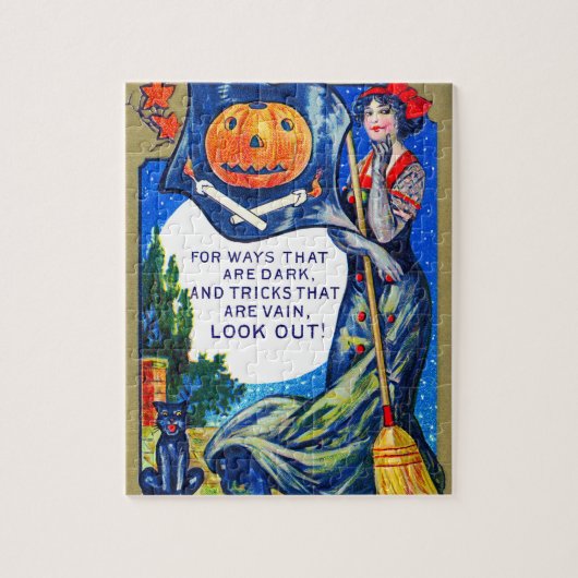 Puzzle Heure d'Halloween tombée (Vertical)