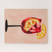 Puzzle Heure du cocktail italien heureuse Vintage rétro a (Horizontal)