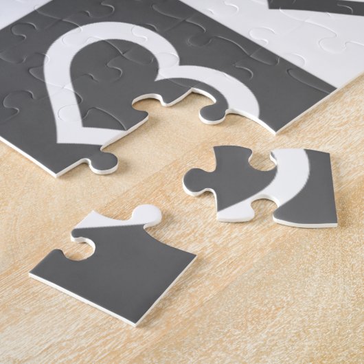 Puzzle Heure et coeur du café - (Côté)