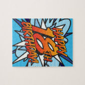 Puzzle HEUREUX 18E ANNIVERSAIRE Fun Retro Comic Book (Horizontal)