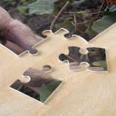 Puzzle Heureux Comme Un Cochon Bébé Dans Un Patch Citroui (Côté)