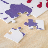 Puzzle heureux de jour d'adoption (Côté)