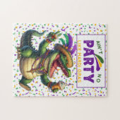 Puzzle Heureux Mardi Gras Alligator (Horizontal)