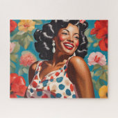 Puzzle Heureux parmi les fleurs (Horizontal)