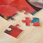 Puzzle Heureux parmi les fleurs (Côté)