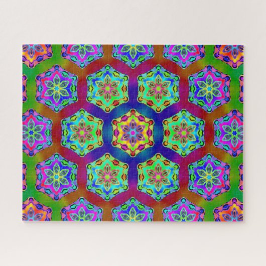 Puzzle Hexagon Mandala Design 1.11.23.1 (Horizontal)