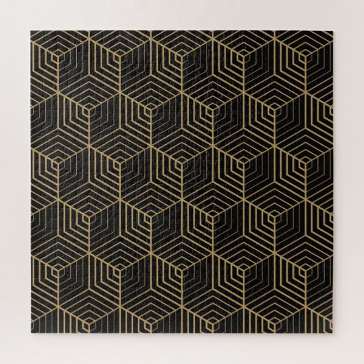 Puzzle Hexagonal Harmony : Art Déco Elegance (Vertical)