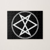 Puzzle Hexagramme unicoural blanc tombé (Horizontal)