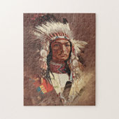 Puzzle Hiawatha Portrait en chef des Indiens d'Amérique (Vertical)