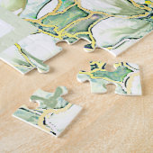 Puzzle Hibiscus & dentelle BLANC (Côté)