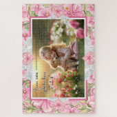 Puzzle Hibiscus & dentelle PINK (Vertical)