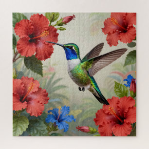 Puzzle Hibiscus Floral Vibrant de Colibri
