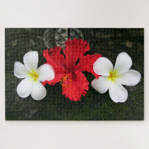 Puzzle hibiscus floraux