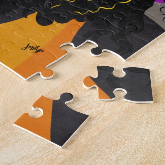 Puzzle Hibiscus jaune (Côté)